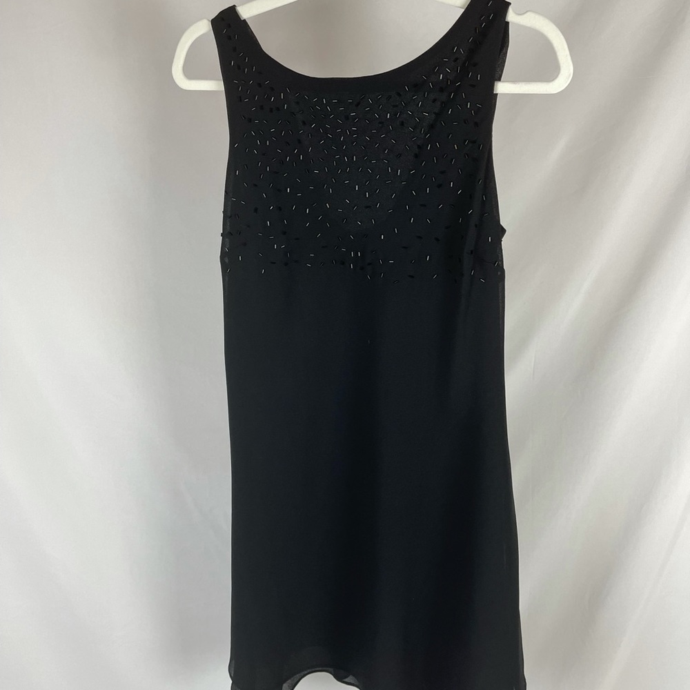 Afterdark Vintage Beaded Black Dress